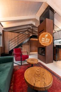 Et opholdsområde på Apartmán SKIBIKE, Hrabovo