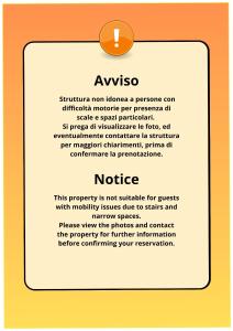 un cartello che dice che Wixo non è adatto a spazi con problemi di mobilità a causa di "Il Nido" a Sermoneta