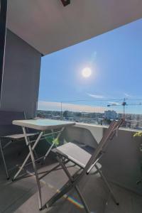 Ban công/sân hiên tại Elegancia Moderna en Altura