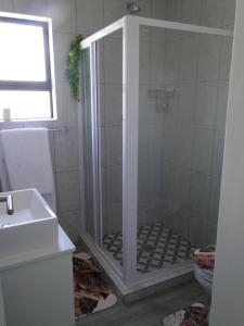 a bathroom with a shower and a sink at Fresh Air in Cape Town +22 photos