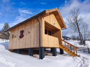 Wezly Tiny House semasa musim sejuk