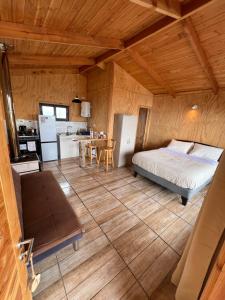 Nhà bếp/bếp nhỏ tại Cabañas BERGHAUS