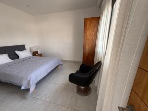 Giường trong phòng chung tại Studio