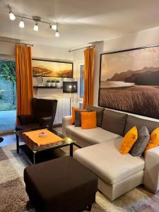 Et opholdsområde på Apartament Marcin