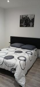 Giường trong phòng chung tại T2 + terrasse - Au cœur de tout