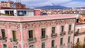 En generel udsigt til bjerge eller udsigt til bjerge taget fra bed and breakfast-stedet