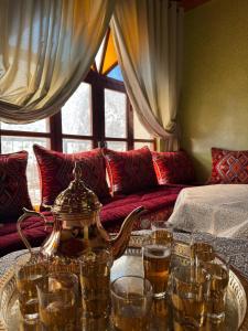 Khu vực ghế ngồi tại Gite D'etape Ait Ali Nito Assounfou