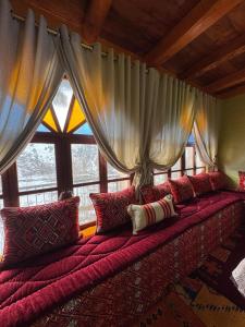 Khu vực ghế ngồi tại Gite D'etape Ait Ali Nito Assounfou