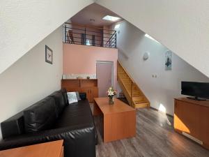 TV a/nebo společenská místnost v ubytování Penzion Neptun