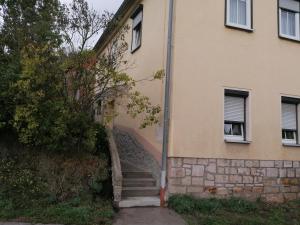 a set of stairs leading up to a building at Pension Rippachtal 2 in Lützen