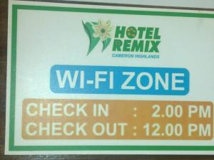 Certifikát, hodnocení, plakát nebo jiný dokument vystavený v ubytování Hotel Remix