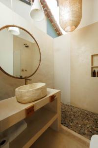 Phòng tắm tại Casa do Amor Caraíva