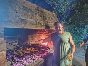 Grillfaciliteterne på landstedet som gæsterne kan bruge