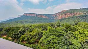 an aerial view of a mountain with trees and rocks at Hill Hara in Tirupati