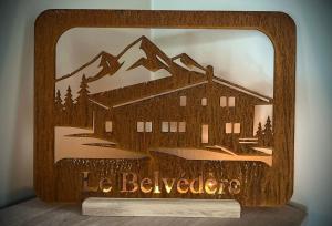 a picture of a house with the words ice belevo at Chalet Le Belvédère, vue exceptionnelle dans les Hautes Vosges in Ventron