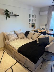 a bedroom with a large bed in a room at addview 2 in Nafplio
