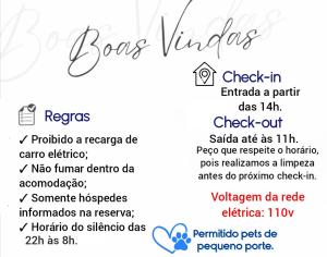 a menu for a restaurant with the wordsones virtues at Edícula 1 em São Pedro in São Pedro