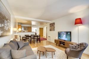 พื้นที่นั่งเล่นของ Apartments for Work in City Center