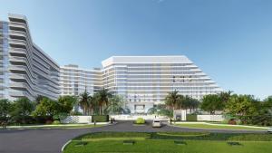 a rendering of a large building at HUALUXE Beihai Silver Beach Resort by IHG in Beihai