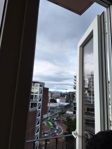 a view from a window of a city at Flamingo zona 4 in Guatemala