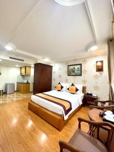 Katil atau katil-katil dalam bilik di Air Star Hotel