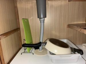 a bathroom with a toilet in a room at アルピエf 103号室 無料WiFiあります生活しやすい場所です in Kumamoto +8 photos