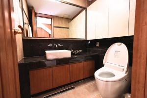 Baðherbergi á Le comte bleu