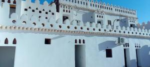 a large white building with a lot of windows at Forteresse Ait-Mezline in Timimoun