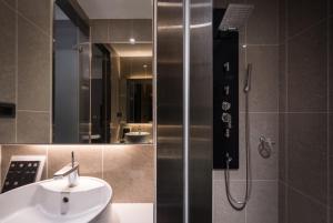 Koupelna v ubytování Yi Su Hotel-Taipei Ningxia