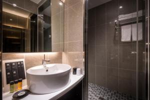 Koupelna v ubytování Yi Su Hotel-Taipei Ningxia