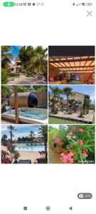 a collage of photos of a resort at Olivier 64 in Valras-Plage