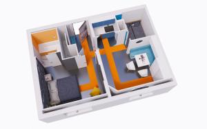 a realistic model of a room in a house at La navette spatiale - Aventure - Espace - Clim - Parking in Toulouse
