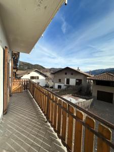 a view from the balcony of a house at Il nido delle cime in Capriana