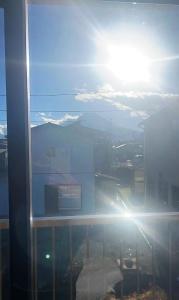 a view from an office window of a city at 富士見旅館101 in Fujiyoshida +1 photo