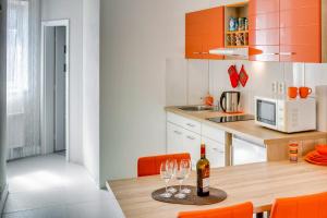 Kuchyň nebo kuchyňský kout v ubytování Apartements Studio 964