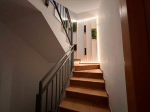 a staircase in a house with a stair case at Luxury Housing in Formigal in Formigal +19 photos
