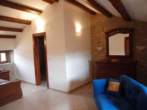 Posteľ alebo postele v izbe v ubytovaní al Merlo Olivo, rural istrian house