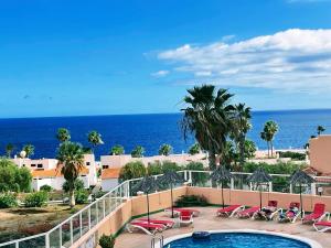 a view of the ocean from the balcony of a resort at Terrazas 532 in San Miguel de Abona
