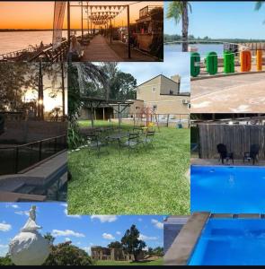 a collage of photos of different things at lo de Leo in Concordia +9 photos