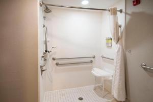 a bathroom with a toilet and a towel rack at 1BR 1B King Bed Apartment w Kitchen 223 in Jackson