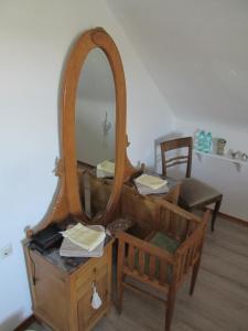 Posezení v ubytování Gästehaus Fichtenwäldche