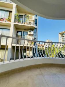 a balcony of a apartment building with a railing at Green House DHK in Dhaka
