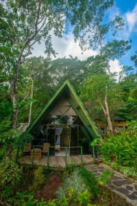 a small house in the middle of a forest at Mbeliling Mountain Ecolodge in Noca