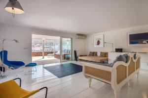 Гостиная зона в Penthouse de Luxe Gustavia