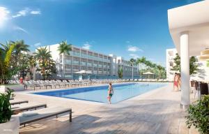 an artist rendering of the pool at the resort at Hotel Riu Palace Phuket - All Inclusive in Mai Khao Beach