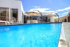 Bazén v ubytování Charming villa Darte with private pool near Rovinj, extra pool heating available nebo v jeho okolí