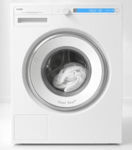 a washing machine with a white cloth inside of it at 4SEASONS -- Emerald Summer Lounge in Aalborg