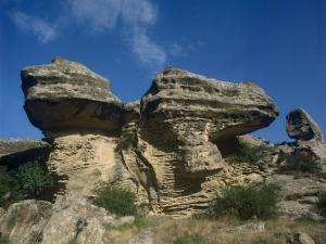 a large rock formation on top of a mountain at LIFESPORT-Complex Hotel & spa in Əlǝt
