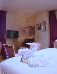 TV a/nebo společenská místnost v ubytování B&B Canal Deluxe