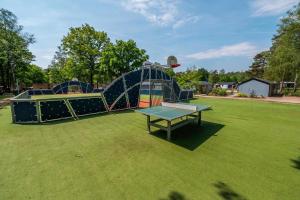 a play structure with a ping pong table in a park at Tiny House Mayu - Veluwe Airco 4 persons in Arnhem